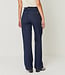 SKFK broek met wijde pijpen AINHIZE DARK DENIM biologisch katoen