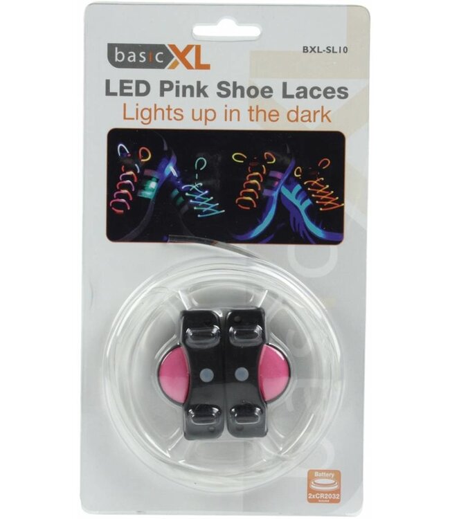 BasicXL BasicXL Pink LED Lichtgevende Schoenveters