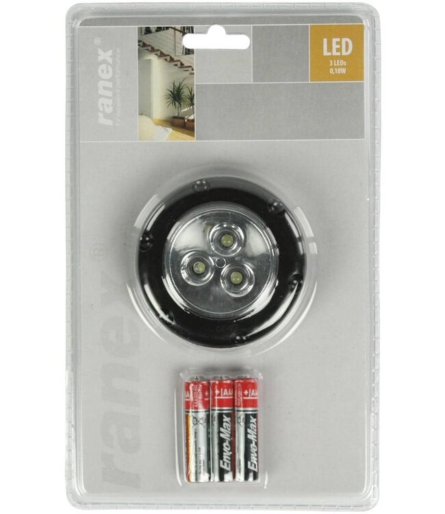 Ranex Ranex Florenz Mini Black LED Druklamp