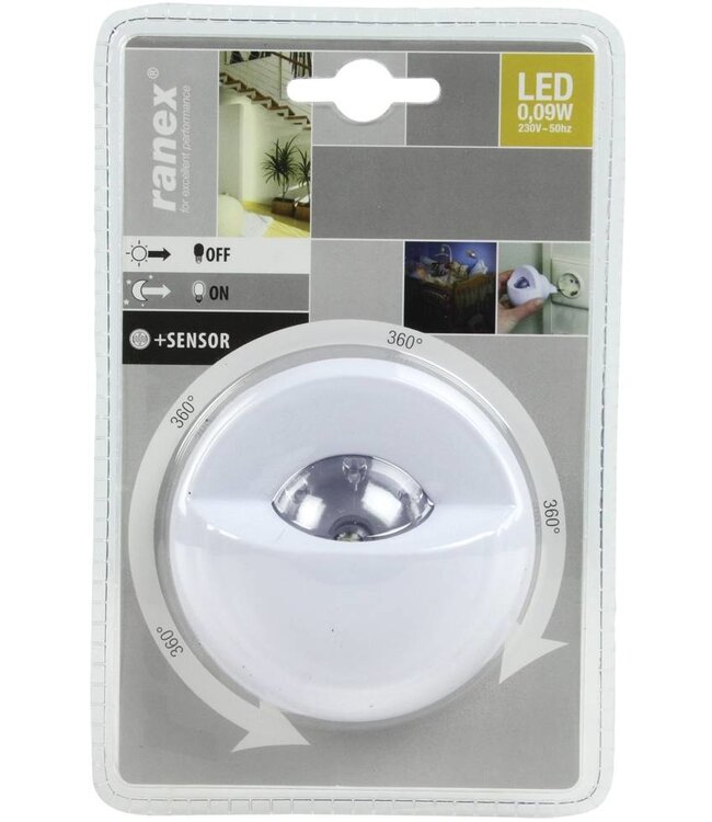 Ranex Ranex LED Nachtlampje met Sensor Dag/Nacht