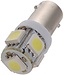 T11 BA9S 5 x 5050 SMD LED White 12V Autolamp