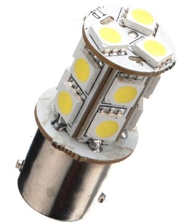 1156 BA15S 13 x 5050 SMD LED White 12V Autolamp