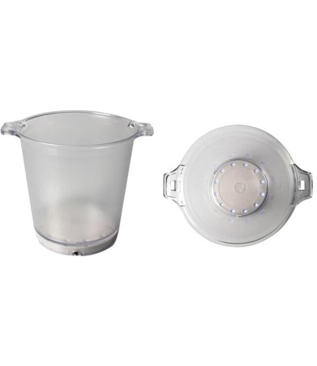 Vellight Vellight Transparante Blue LED Ijsemmer met Geluideffect