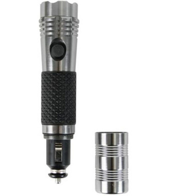 Perel Perel Herlaadbare White LED 1W Zaklamp voor 12V Sigarettenaansteker