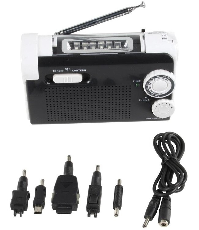 HQ HQ Dynamo zaklamp met Ingebouwde Radio, lader