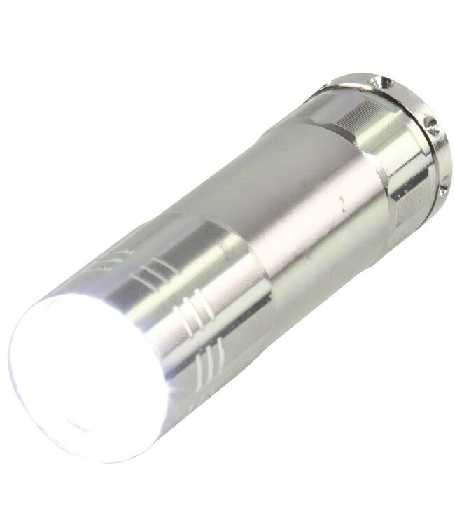 HQ HQ Toonbankdisplay met 3 LED's 24 stuks Aluminium Zaklampen