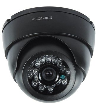Konig Konig CCTV Dome Beveiligings Binnencamera met IR LED en Nachtzicht