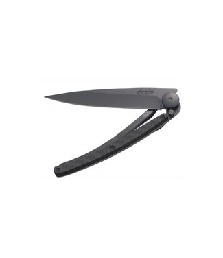 Deejo Deejo 37g Pocket Knife Black, Carbon Fiber