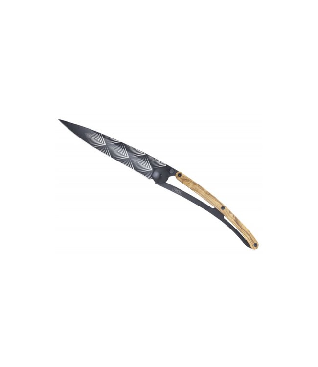 Deejo 390g Black, Olive Wood, Art Deco, DEE111