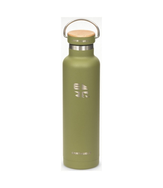 Earthwell Vacuum Bottle 22oz w/Woodie Maple Cap