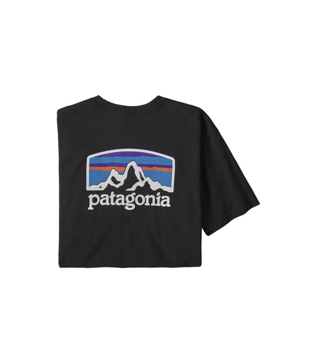 patagonia logo tee