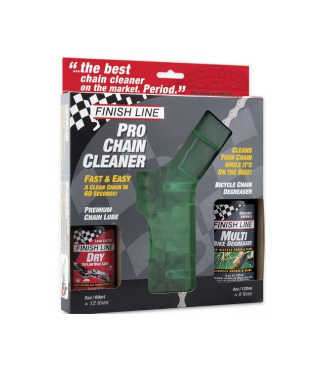 Finish Line Pro Chain Cleaner Kit with Degreaser and Dry Lube
