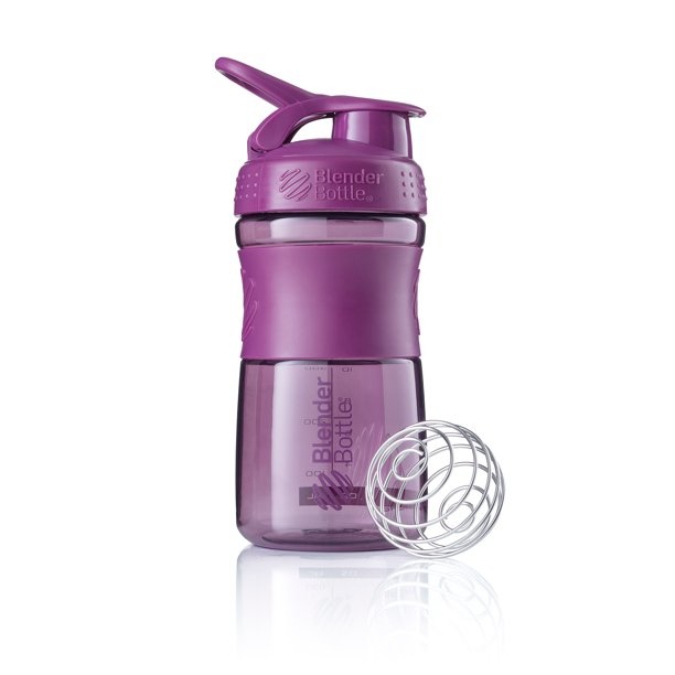 BlenderBottle ProStak 22 oz Purple Plum Shaker Cup with Wide Mouth