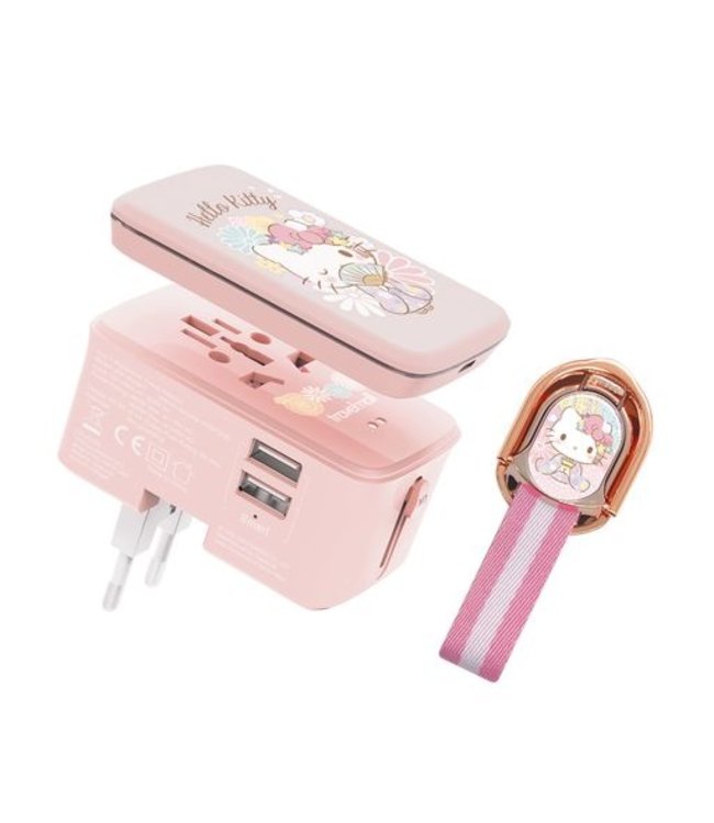 Travelmall Travelmall Hello Kitty 2-in-1 Worldwide Travel Adaptor Set