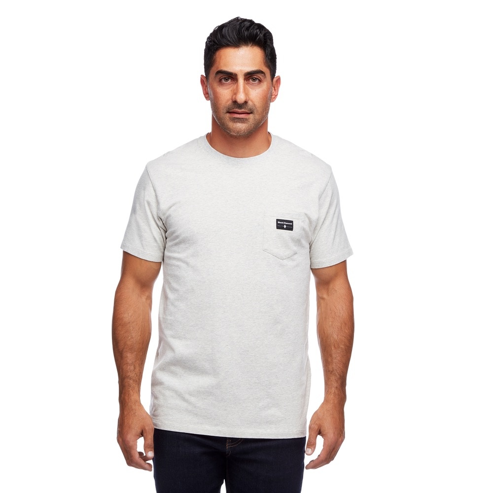 plain black pocket tee
