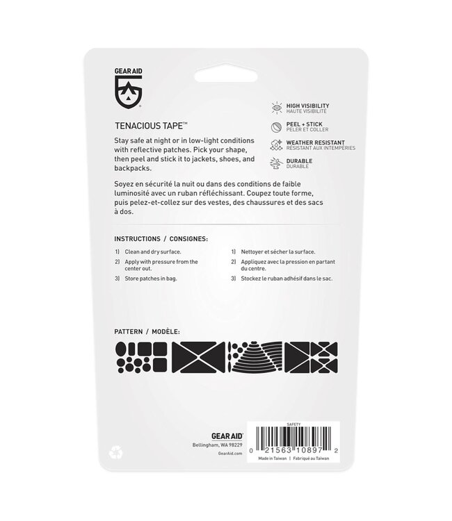Gear Aid Tenacious Tape Reflective Patches