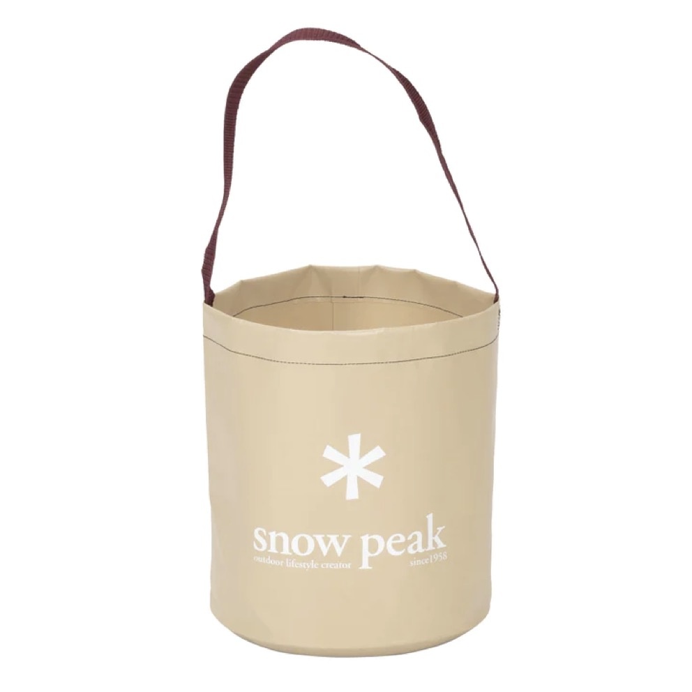 Snow Peak Collapsible Camping Bucket - 6 Gallon Water Carrier For Camping, Hiking & Outdoor Use