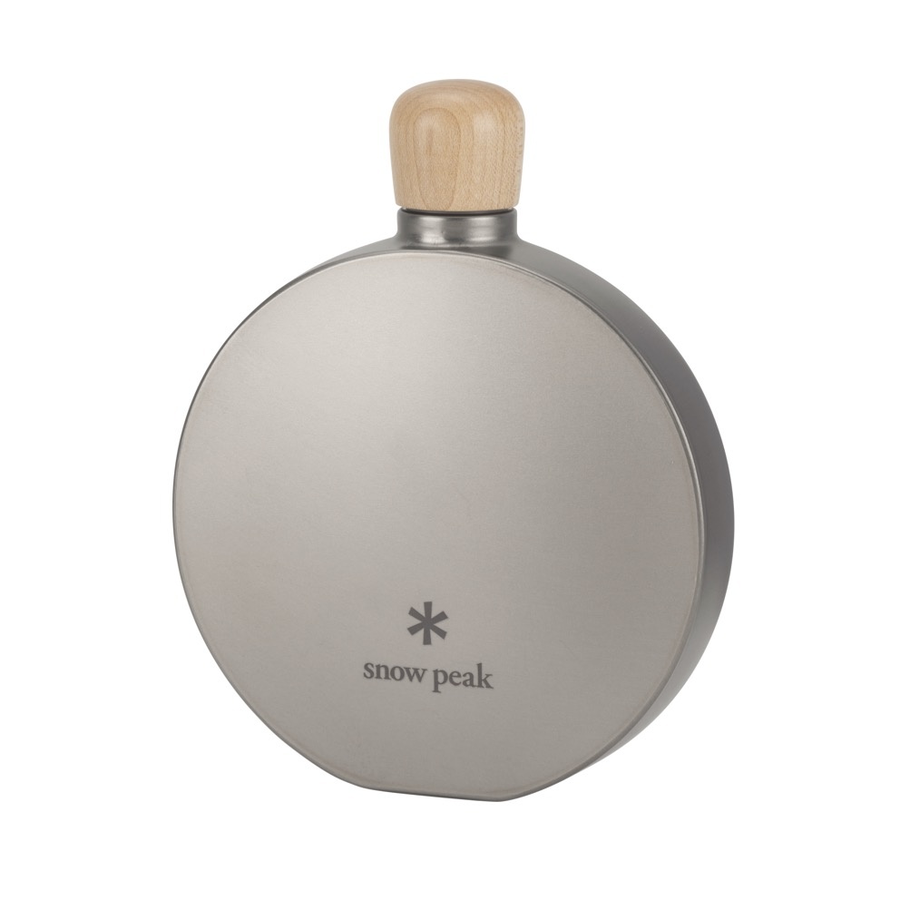 Snow Peak Round Titanium Flask in 150 mL - The Cactus and The Hawk Snow Peak Round Titanium Flask in 150 mL - The Cactus and The Hawk