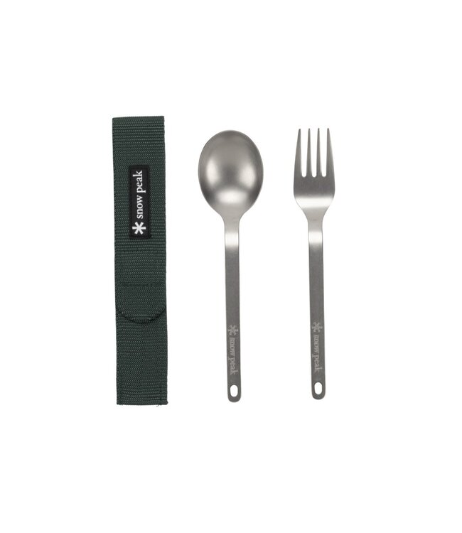 Snow Peak Titanium Fork & Spoon Set