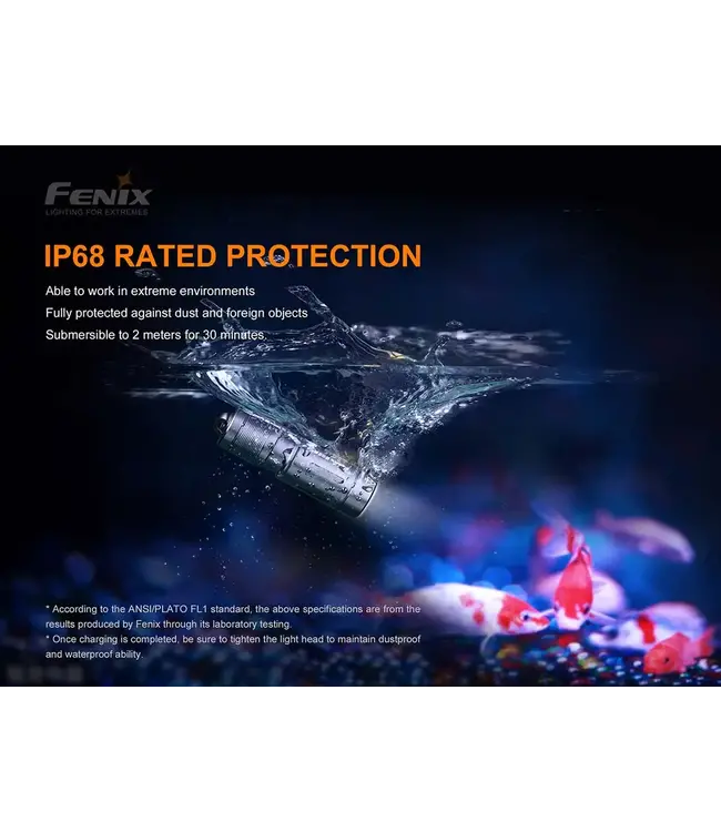 Fenix E02R Keychain Flashlight (200 lumens) *