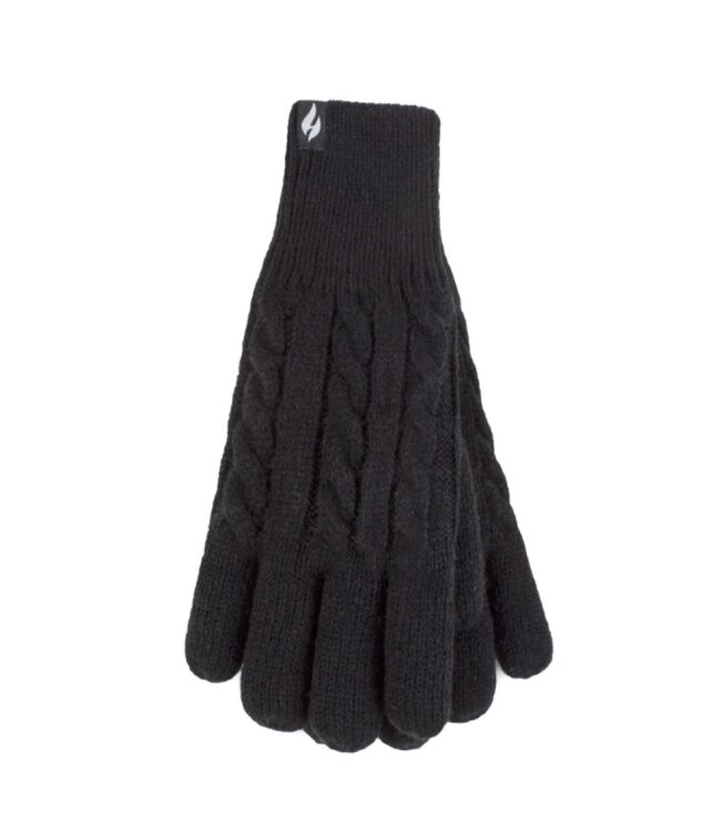 Heat Holders Ladies Cable Gloves - Willow