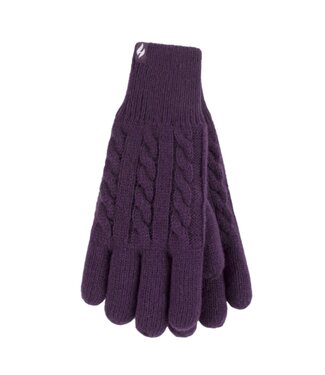 Heat Holders Heat Holders Ladies Cable Gloves - Willow