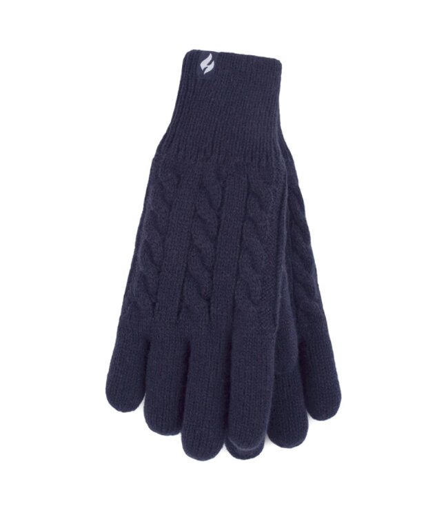 Heat Holders Ladies Cable Gloves - Willow