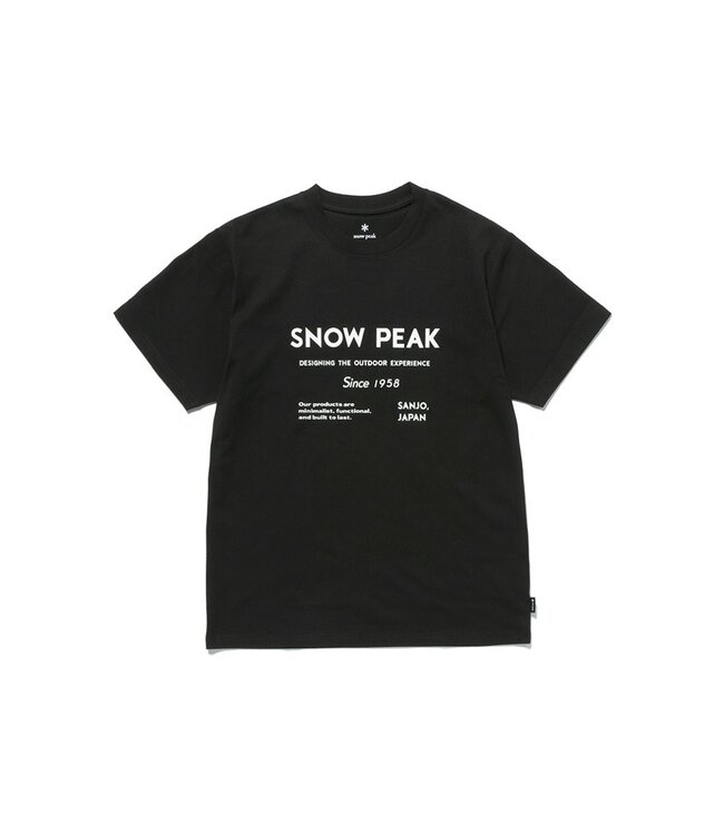 Snow Peak SP Typography T-Shirt