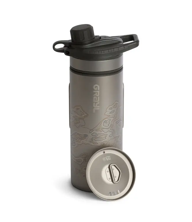 Grayl GeoPress Ti Filter & Purifier Bottle Plus Cook Lid