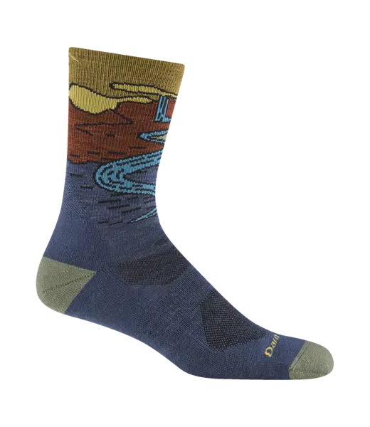 Darn Tough Darn Tough Men's Chasing Waterfalls Micro Crew Lightweight Hiking Sock