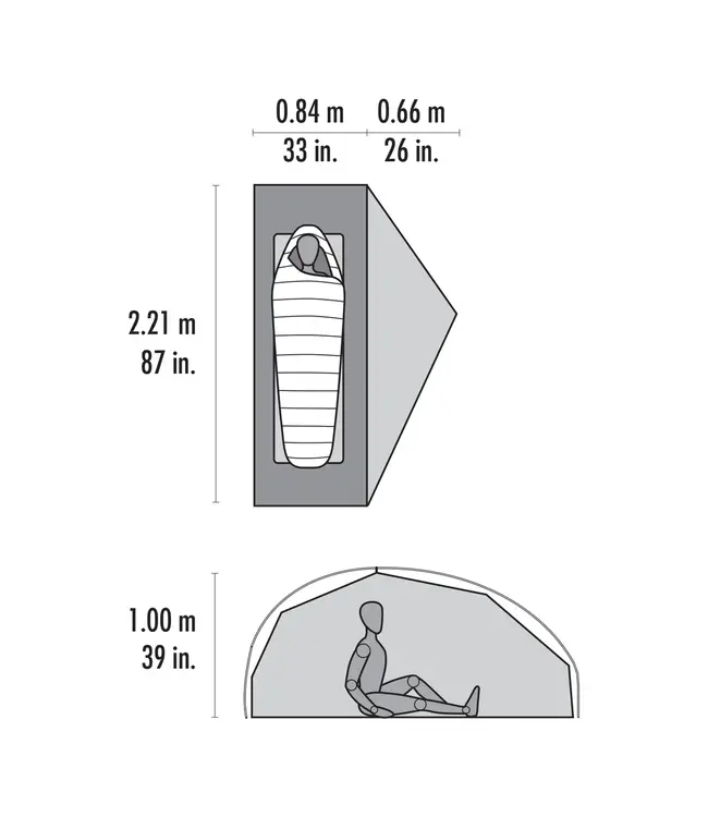 MSR FreeLite1-Person Ultralight Backpacking Tent