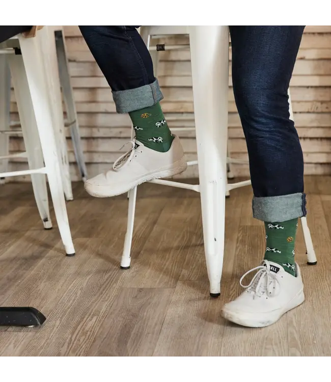 Darn Tough Men's Dairy Air Crew Lightweight Lifestyle Socks