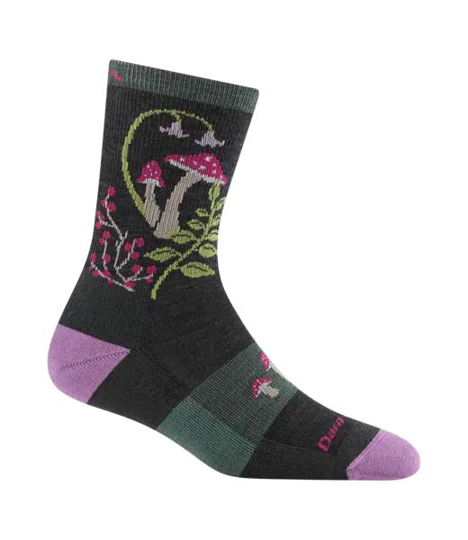 Darn Tough Darn Tough Women's Mellow Mushrooms Micro Crew Lightweight Hiking Socks