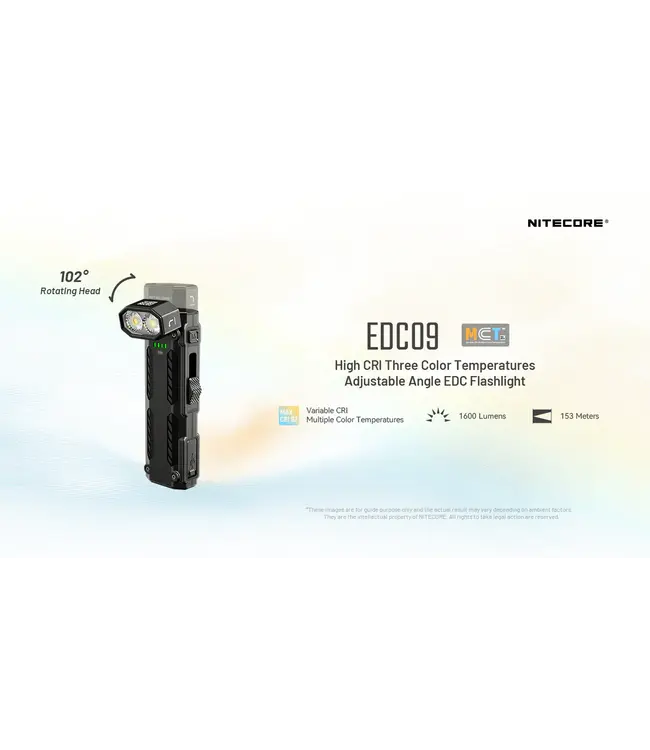 Nitecore EDC09 1600 Lumens