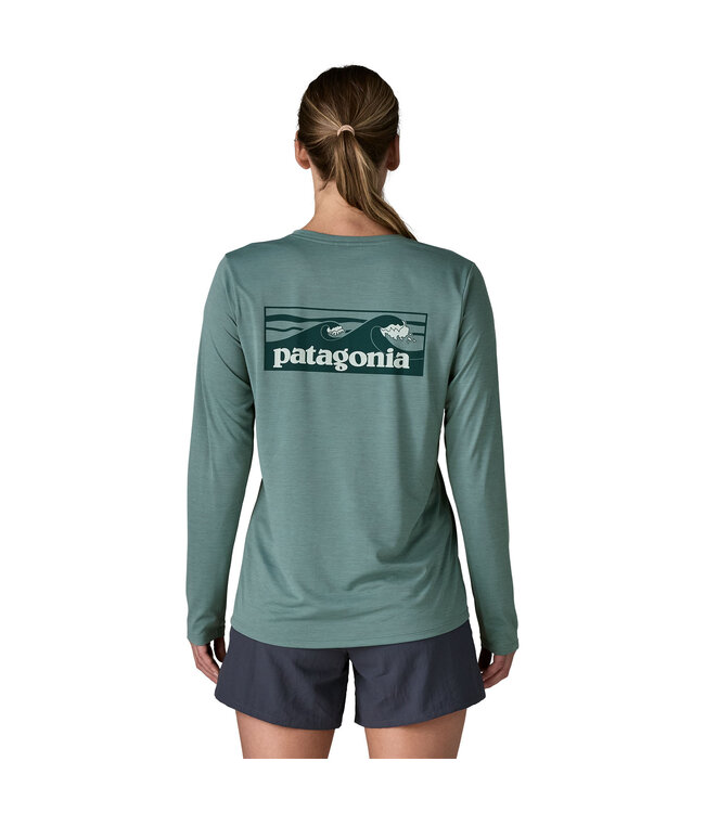 Patagonia Women's Long-Sleeved Capilene® Cool Daily Shirt - Boardshort Logo