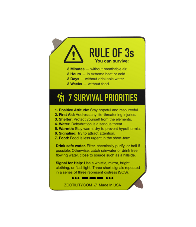 Zootility Wilderness Survival Kit
