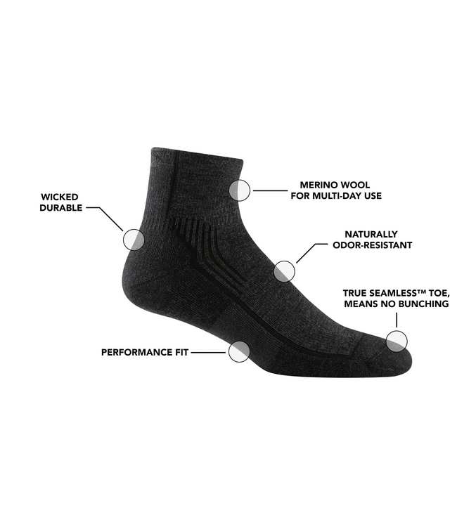 Darn Tough Men's Hiker Quarter Midweight Hiking Sock