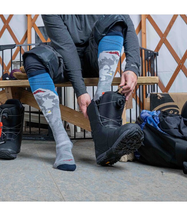 Darn Tough Men's Heady Yeti Over-the-Calf Midweight Ski & Snowboard Socks