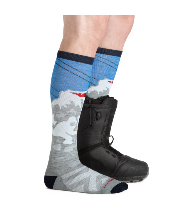 Darn Tough Men's Heady Yeti Over-the-Calf Midweight Ski & Snowboard Socks
