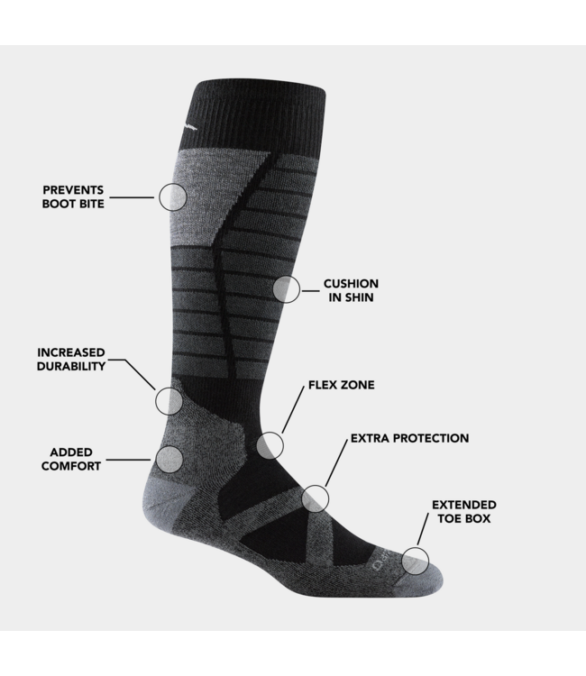 Darn Tough Men's Function X Over-the-Calf Midweight Ski & Snowboard Socks