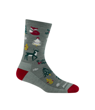 Darn Tough Darn Tough Unisex Merino Wool Yuletide Wild Lightweight Crew Life Style Sock Cushion