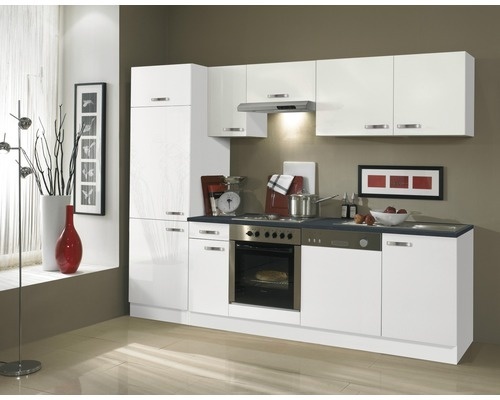 Wonderlijk Keuken Lagos hoogglans wit 270cm KIT-126 - Kitchenettes.nl EC-32