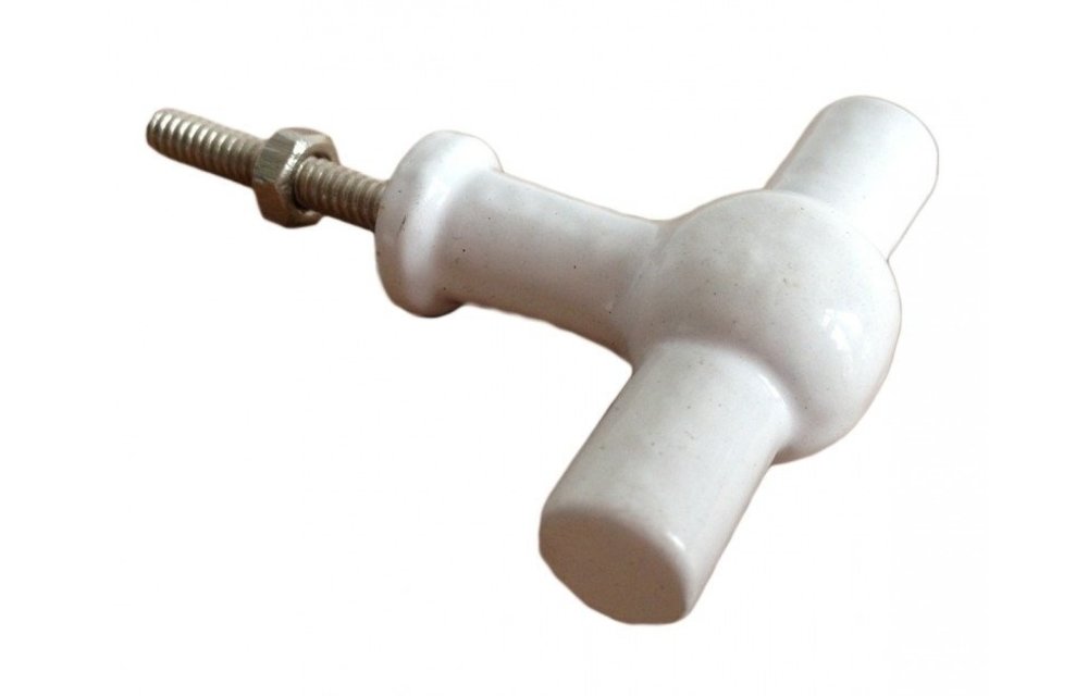 Knop Cross wit