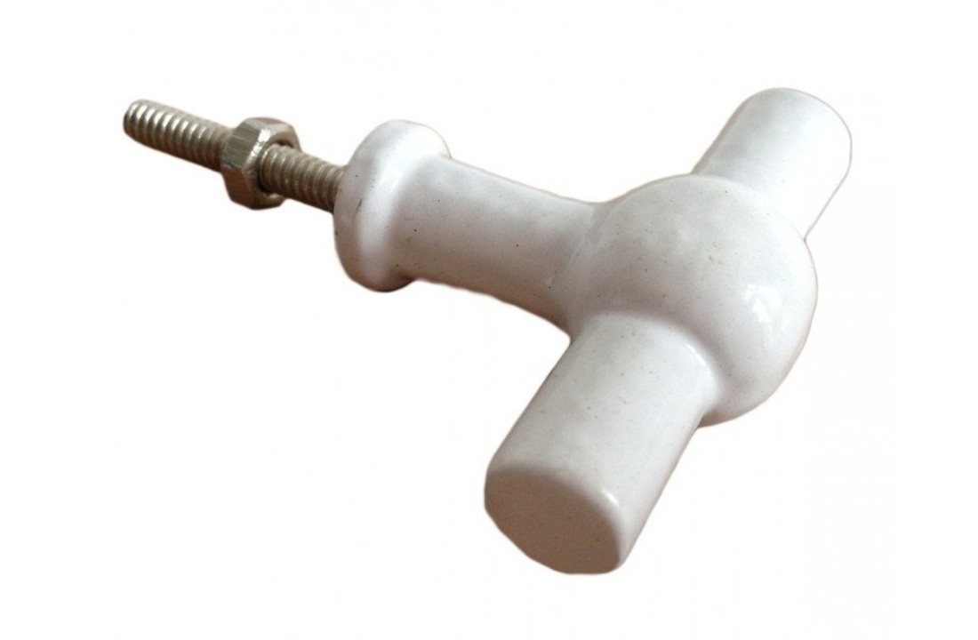 Knop Cross wit