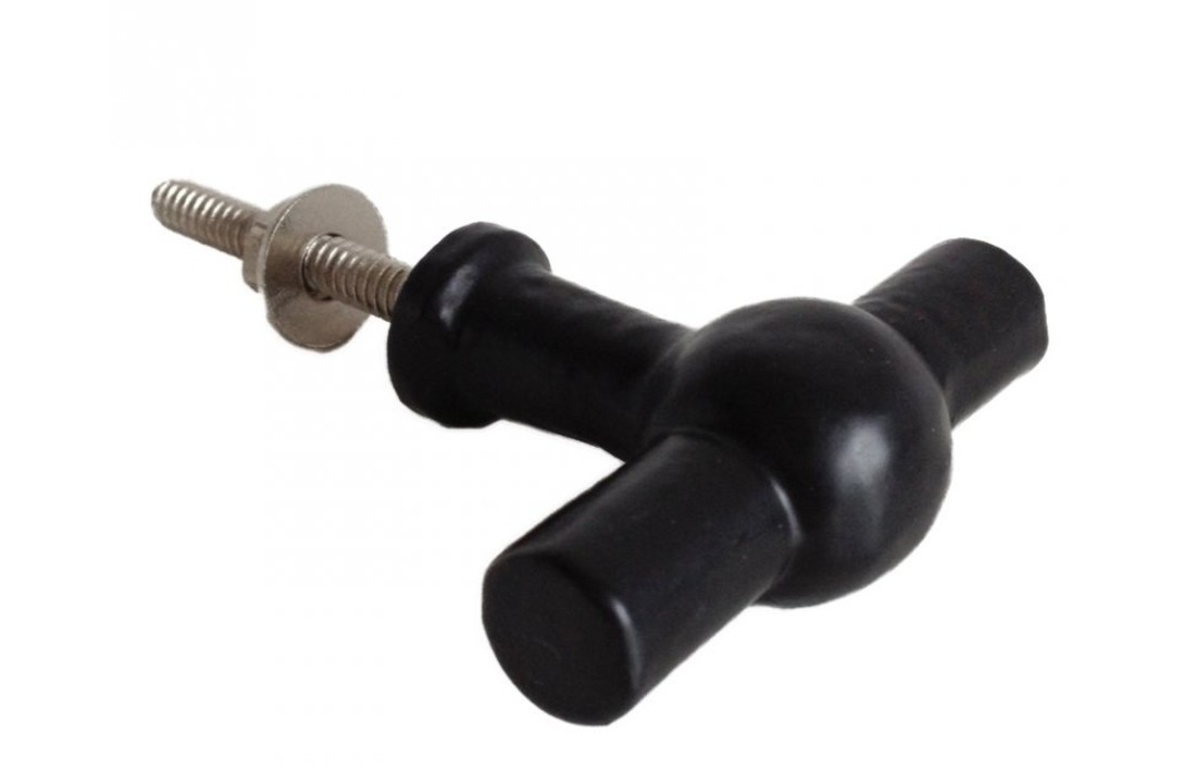 Knop Cross zwart