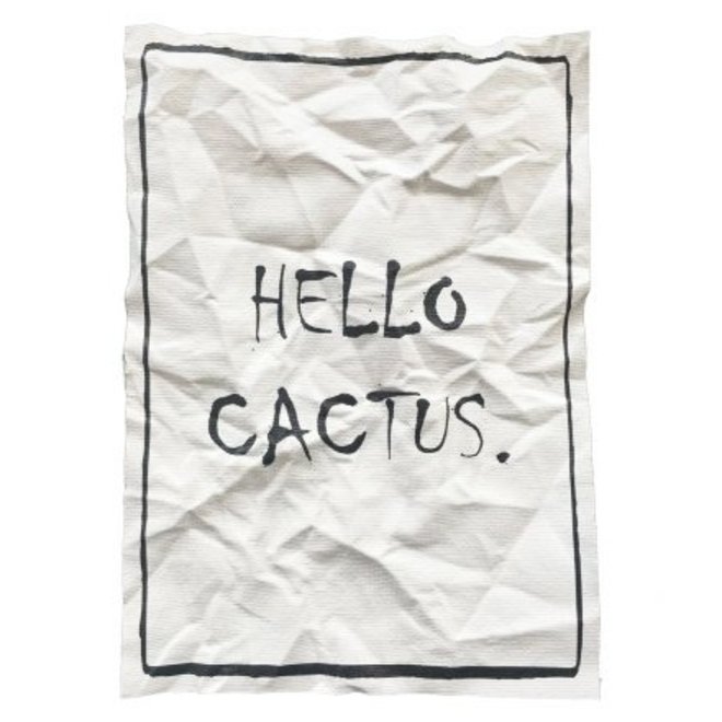 A5 Canvas print Hello cactus