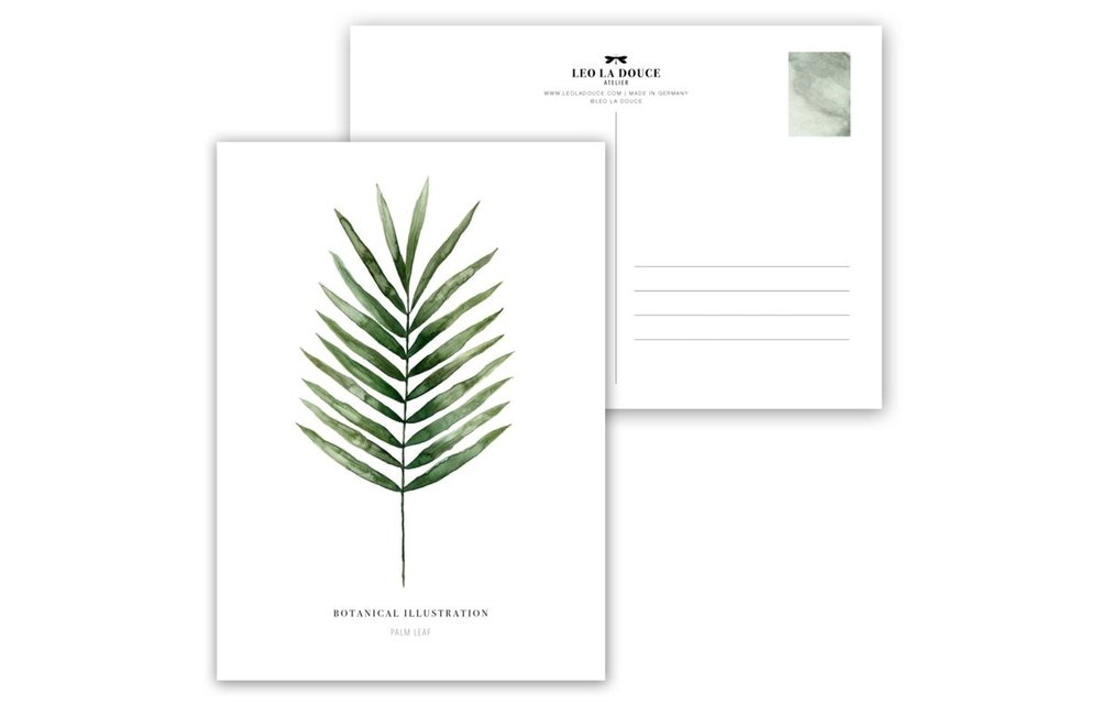 Kaart Palm leaf