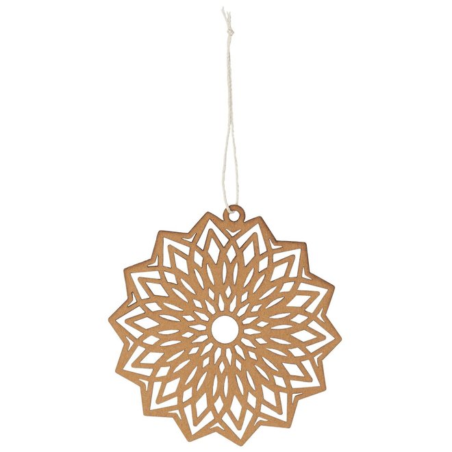 Papieren hanger Mandala bruin