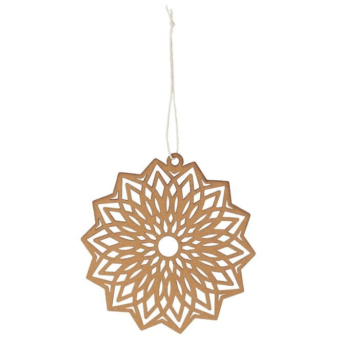 Papieren hanger Mandala bruin