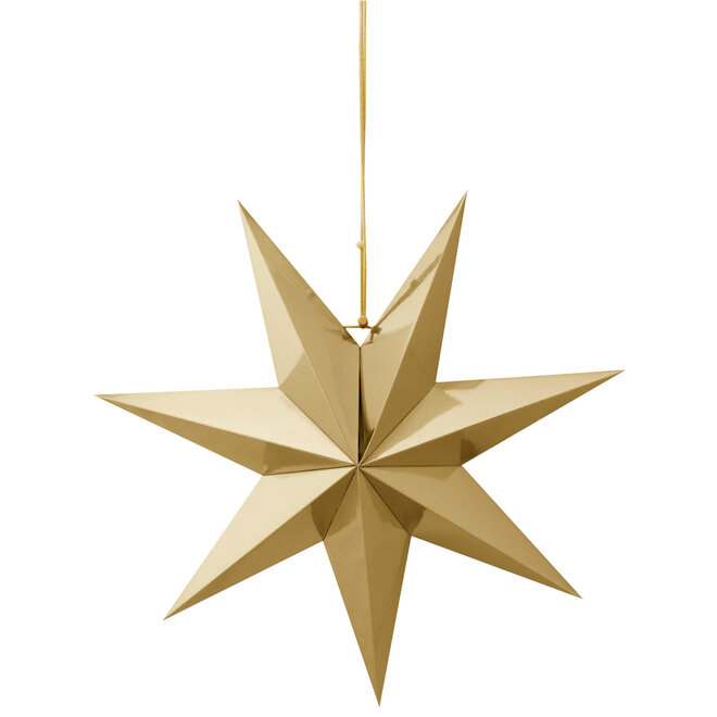 Kerstster Papier goud